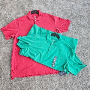 Two Big and Tall Mens Polo's St. Johns Bay size 4XLT NWT